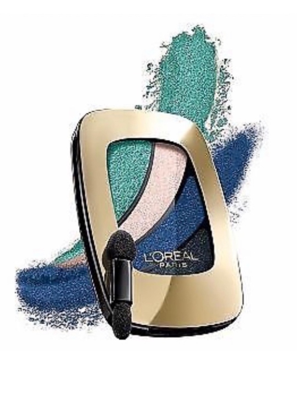 L’Oréal eyeshadow quad 211 Blue Haute Couture Brazen Bolds Smokey Eyes